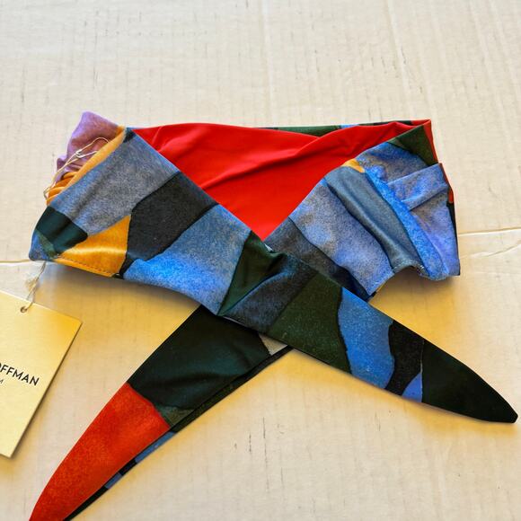 Mara Hoffman Abigail Strapless Bikini Top Rainbow Women XS NWT - Picture 4 of 7